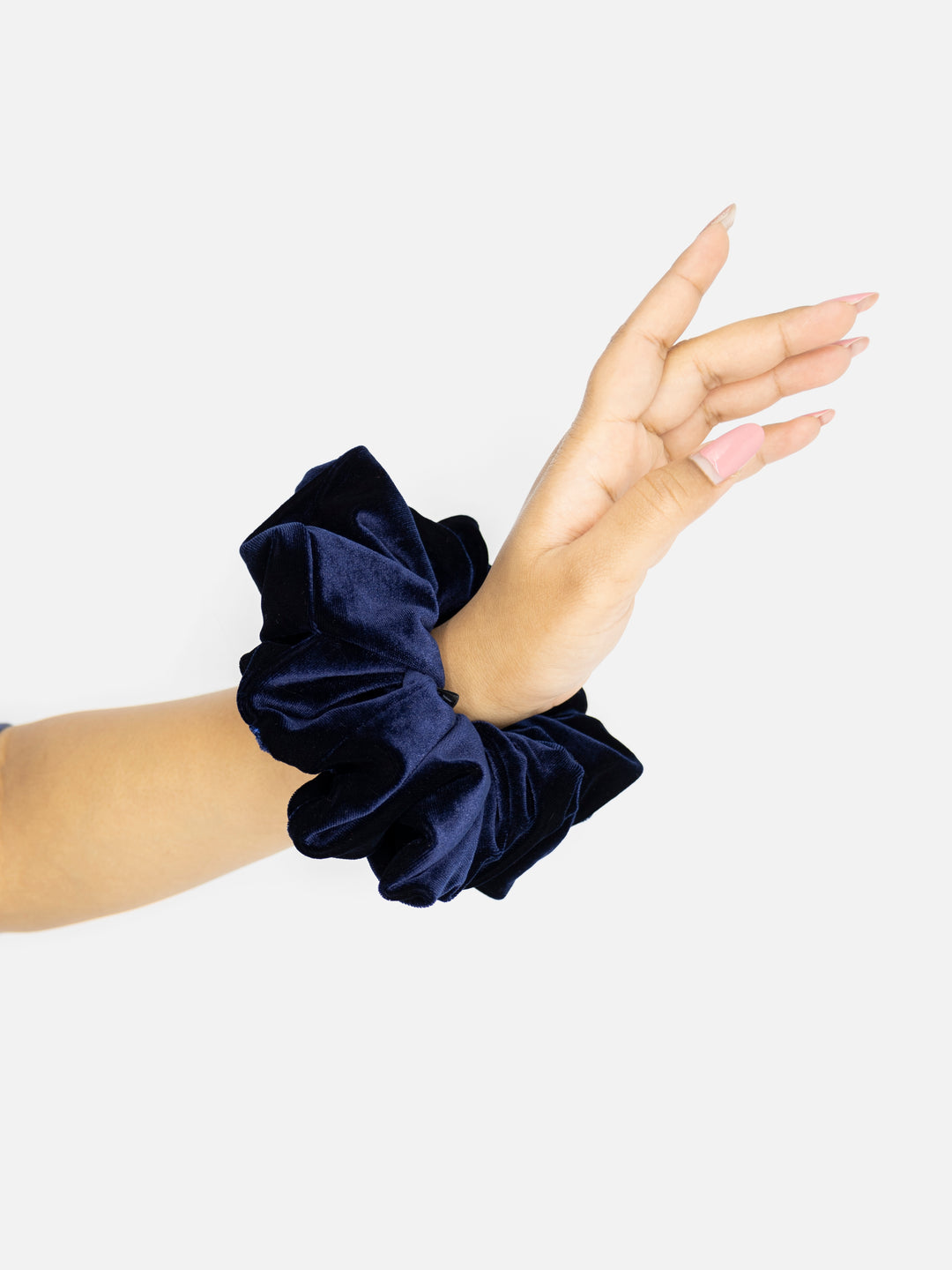 Jumbo Blue Velvet Scrunchie