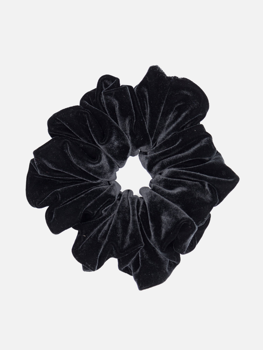 Jumbo Black Velvet Scrunchie