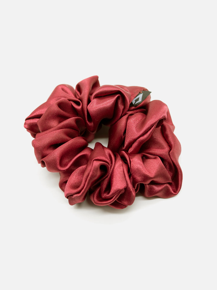 Mini Red Satin Scrunchie