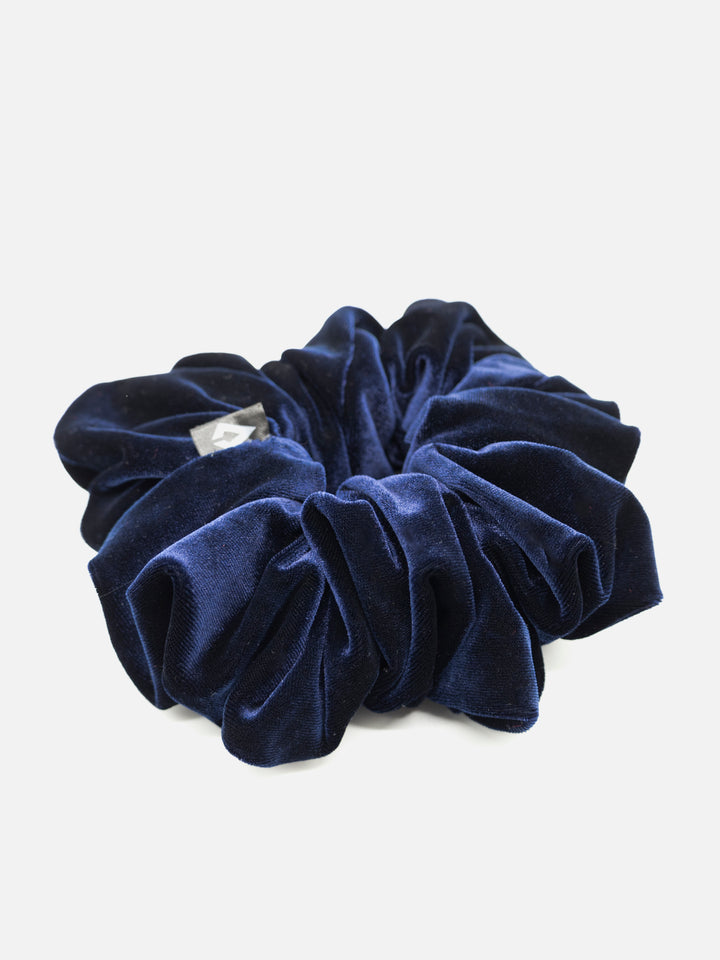 Jumbo Blue Velvet Scrunchie